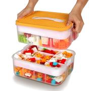 Boîte de rangement Lego pour enfants - Grande, Empilable, Transparente