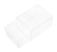 Boîte de Rangement Maquillage à Tiroirs, Acrylique Transparent Grosse | Empilable Couvercle, Design Moderne Classique, Garde L’espace Net et Ordonné