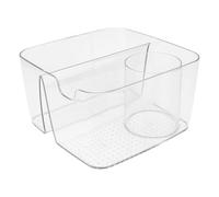 Boîte de Rangement Maquillage Transparente en Plastique, Compartimentée | Grand Format, Organise Cosmétiques et Petits Objets, Design Classé à Plusieurs Grilles, sans Odeur