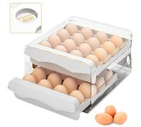 Boîte de rangement - MARSEE - Boîte à œufs - 32 grilles - Transparent - Plastique