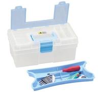 Boîte de rangement McPlus Clear 12.5, PP, bleu