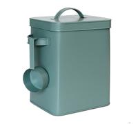Boîte de rangement métallique - RELAXDAYS - 6,5 L - hermétique - doseur amovible - vert