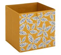 Boîte de rangement ""Mix 'n' Modul"" motif folia jaune 31x31cm - 5five