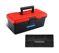 Boîte de rangement multifonction double couche avec nervures renforcées et boîte de pièces séparées, conçue pour supporter une utilisation intensive tout en gardant les outils organisés (D)