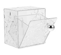 Boîte de Rangement Murale à Couvercle pour Cotons, Pet Abs | Grosse Capacité, Accès Facile, Salle de Bain, Design Fixé au Mur, Conserve Plusieurs Disques