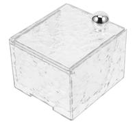 Boîte de Rangement Murale pour Cotons, Grosse Capacité, Pet ABS | Accès Facile et Nettoyage Simple, Salle de Bain, pour Disques Démaquillants, Design Fixé au Mur