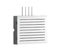 Boîte de rangement murale pour routeur sans fil, support TV décoratif flottant pour décodeur et multimédia avec organisateur de câbles cachés et boîtier de modem optique