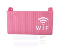 Boîte de rangement murale sans fil pour routeur en plastique ABS avec | Design creux pour réception de signal, rangement de câbles, support pour modem, boîtier de jonction, lecteur DVD