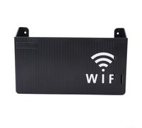 Boîte de rangement murale sans fil pour routeur en plastique ABS avec | Design creux pour réception de signal, rangement de câbles, support pour modem, boîtier de jonction, lecteur DVD