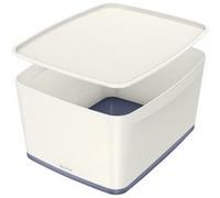 Boîte de rangement My Box, 18 litres, blanc / gris