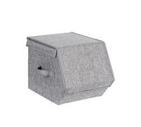 Boîte de rangement Noda - Ensemble de 3 meubles de rangement - Meuble à jouets - Bibliothèque - Bibliothèque - Chambre d'enfant et salle de jeux - Tissu