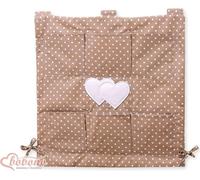 Boîte de rangement, organisateur de jouets, 6 compartiments pour une organisation optimale - Coton - Blanc/Brun