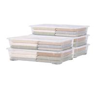 Boite de rangement plastique avec couvercle x5 Sundis VIEW BOX 50L, L.78 x l.56 x h.17 cm, Transparent