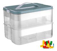 Boîte de rangement - Plastique - Couvercle sécurisé - Poignée pratique - Organisateur de tiroir
