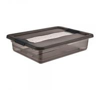 Boîte de rangement plate 7 litres - Gris