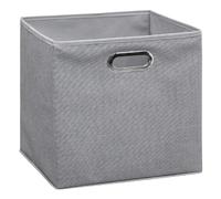 5five - panier tissu 31x31cm mix n modul gris clair chiné
