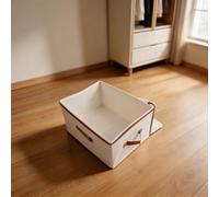 Boîte de rangement pliable avec couvercle, grande capacité, organiseur de vêtements, conteneur de rangement anti-poussière pour courtepointe sous le lit, bacs d'organisation portables pour jouets et