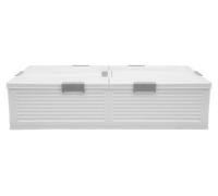 Boîte de rangement pliable, extra grande, en plastique PP - 101 x 51,5 x 24 cm - Rectangulaire - Autoportante - Blanche
