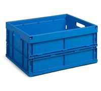 Boîte de rangement pliable - Optimisation de l'espace - Qualité industrielle - 32 litres - Bleu