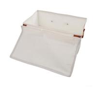 Boîte de rangement pliable peu encombrante avec couvercle pour l'organisation des vêtements, poignées renforcées pour un transport et un déplacement faciles (25 l)
