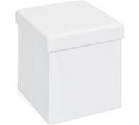 Inter Link Boîte de rangement Setti – pliable, avec couvercle, polyuréthane 38x38x38 cm blanc