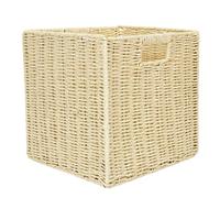 Boîte de Rangement Pliable Tressée 30x30cm Naturel