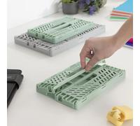 InnovaGoods® Set de 3 boîtes de rangement pliables et empilables Boxtor, organisent vos affaires de manière confortable et pratique, set de 3 boîtes de rangement, design élégant, idéal pour la maison.