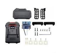 Boîte de rangement polyvalente au lithium pour batterie ionique pour outils électriques 18 V et 21 V avec support Pcba, étui de rangement en plastique pour perceuses sans fil, modèle A 10 cellules (C)