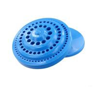 Boîte de rangement portable bleue avec 80 trous pour organiser la gestion des outils et le tri des têtes de vis en atelier