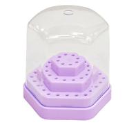 Boîte de rangement portable pour outils artistiques avec 48 emplacements pour forets, présentoir compact pour salon d'art