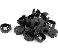 Boîte de rangement pour 20 piles boutons CR2450, dans un étui noir avec boîtier en plastique