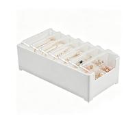 Boîte de Rangement pour Câbles Bac à compartiments | Organisateur De Rangement Transparent Pour Cordons Pour appareils électroniques, chargeurs, fiches, cartes, comptoirs,