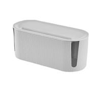 Boîte de Rangement pour Câbles en PP, Design Simple Blanc, Maison | Dissipation Thermique, Chargement Pratique, Salon et Bureau, Collecte des Fils, Organisation Discrète