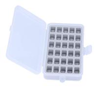 Boîte de rangement pour canettes, boîtier en plastique transparent, 30 emplacements, bobines vides, rangement pour travaux de couture, usage domestique, durable, léger, portable