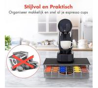 Boîte de rangement pour capsules de fer SUPFINE - Gris - DISTRIBUTEUR DE CAPSULES CAFE