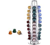 Boîte de rangement pour capsules Nespresso, 40 unités - rotative et antidérapante - sachets de café à usage unique Classic