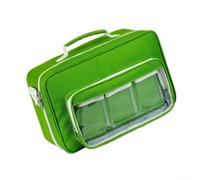 Boîte de rangement pour céréales avec sac isotherme pour contenir 120 enveloppes à grains, 4 compartiments avec 30 pochettes, poche zippée en maille et porte-stylos