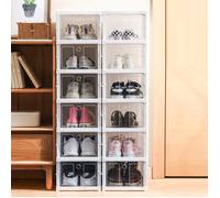 Boîte de rangement pour chaussures - HOMEWELL - YIPEEMA - 6 cases - Blanc