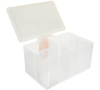 Boîte de Rangement pour Cotons-tiges Couvercle, Grand Modèle | Pp, Table de Toilette, Protège des Poussières et Éclaboussures, Bords Lisses