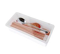 Boîte de rangement pour couverts - Organisateur de cuillères à baguettes, panier recouvert de couvercle, égouttoir de cuisine | PP antipoussière COMME construction, solution de tri de séchage d'ustens