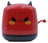 Boîte de rangement pour déchets avec couvercle, de couleur rouge
