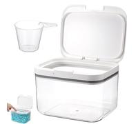 Boîte de Rangement pour Détergent, 2,8L Boite Lessive, Boîte de Rangement pour poudre à Laver, Lessive Liquide Buanderie Organisation, Organisateur pour Détergent avec Verre Doseur