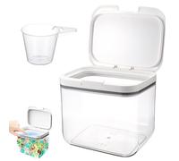 Boîte de Rangement pour Détergent, 4,5L Boite Lessive, Boîte de Rangement pour Poudre à Laver, Récipient pour Poudre à Lessive, Rangement Lessive avec Verre Doseur, pour le Stockage
