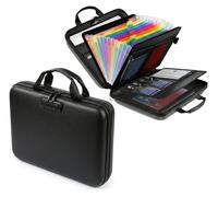Boîte de rangement pour documents extensible - Coffre-fort ignifuge - Coque rigide - Serrure à combinaison numérique - Grande capacité - PVC - 1 pièce - Pour la maison et le bureau