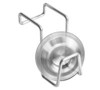 Boîte de rangement pour éponge à double bac en acier inoxydable - Gardez votre évier organisé et sec | Organiseur d'évier mobile à suspendre | Idéal pour les éviers et robinets de cuisine, finition