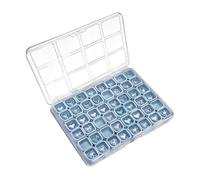 Boîte de rangement pour fournitures de manucure - Organisateur à 48 Compartiments pour Boucles d'oreilles | Boîte de rangement pour fournitures manucure - pour Voyage Maison Bureau Chambre Dormoir Uni