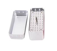 Boîte de rangement pour fraises dentaires en alliage d'aluminium 72 trous adaptée pour la gestion de l'hygiène dentaire