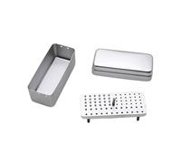 Boîte de rangement pour fraises dentaires en alliage d'aluminium 72 trous adaptée pour la gestion de l'hygiène dentaire