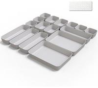 Boîte de rangement pour le coffre - ensemble de rangement multifonctionnel - 16 pièces - plastique sans BPA