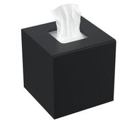 Boîte de rangement pour lingettes cosmétiques en acrylique, forme carrée, finition mate, dimensions 14x14x14 cm, avec couvercle magnétique